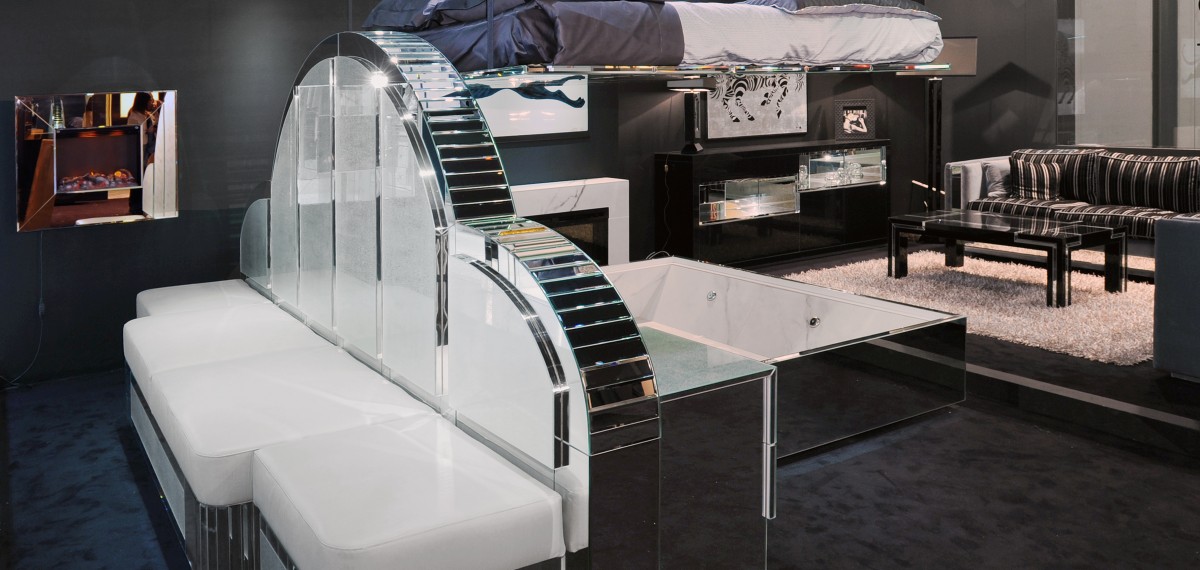 Arredamento a specchi con soluzione di letto a scomparsa Bed Up Down